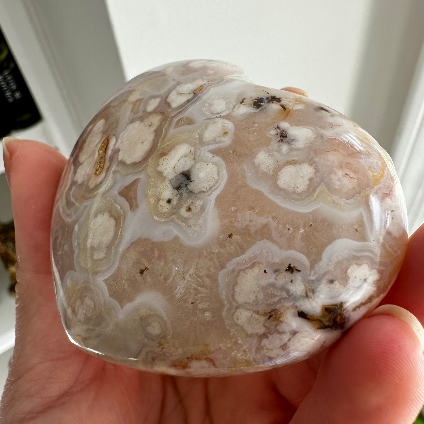 Flower Agate Heart | FAH2