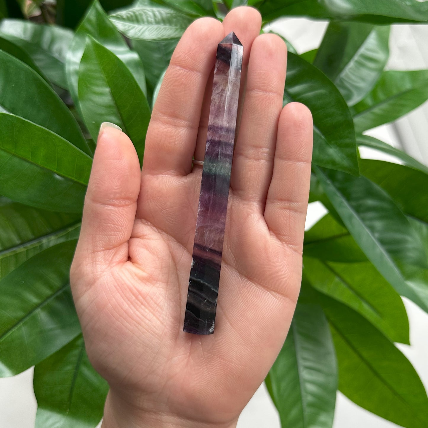 Skinny Rainbow Fluorite Tower | 1.4 oz | 4.5" | SF2