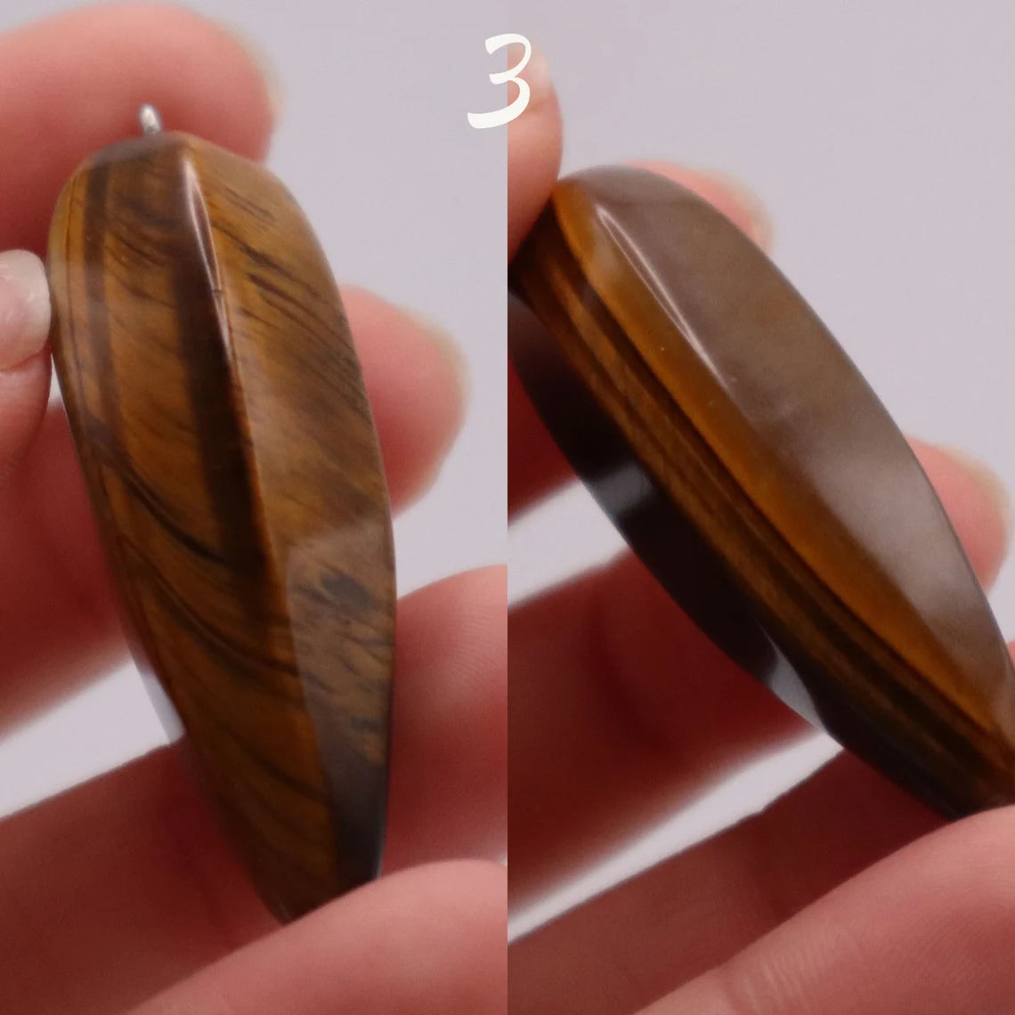 Tigers Eye Pendant for Necklaces, Wire Wrapping, Root Chakra, Sacral Chakra, Protection, Grounding, Strength, Power, Self-Confidence