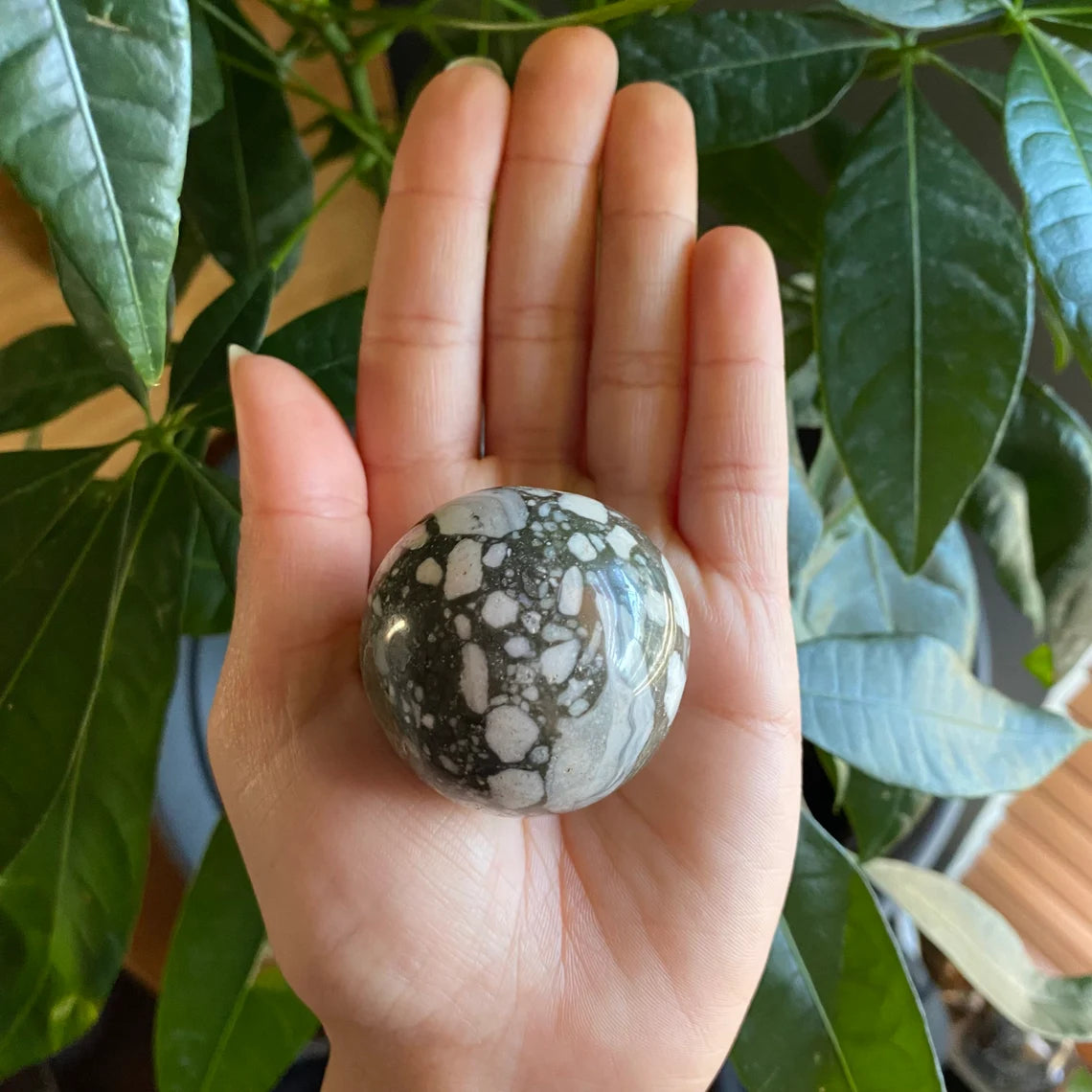1.72” Maligano Jasper Sphere | 3.8 oz | Crystal Sphere | MJS3