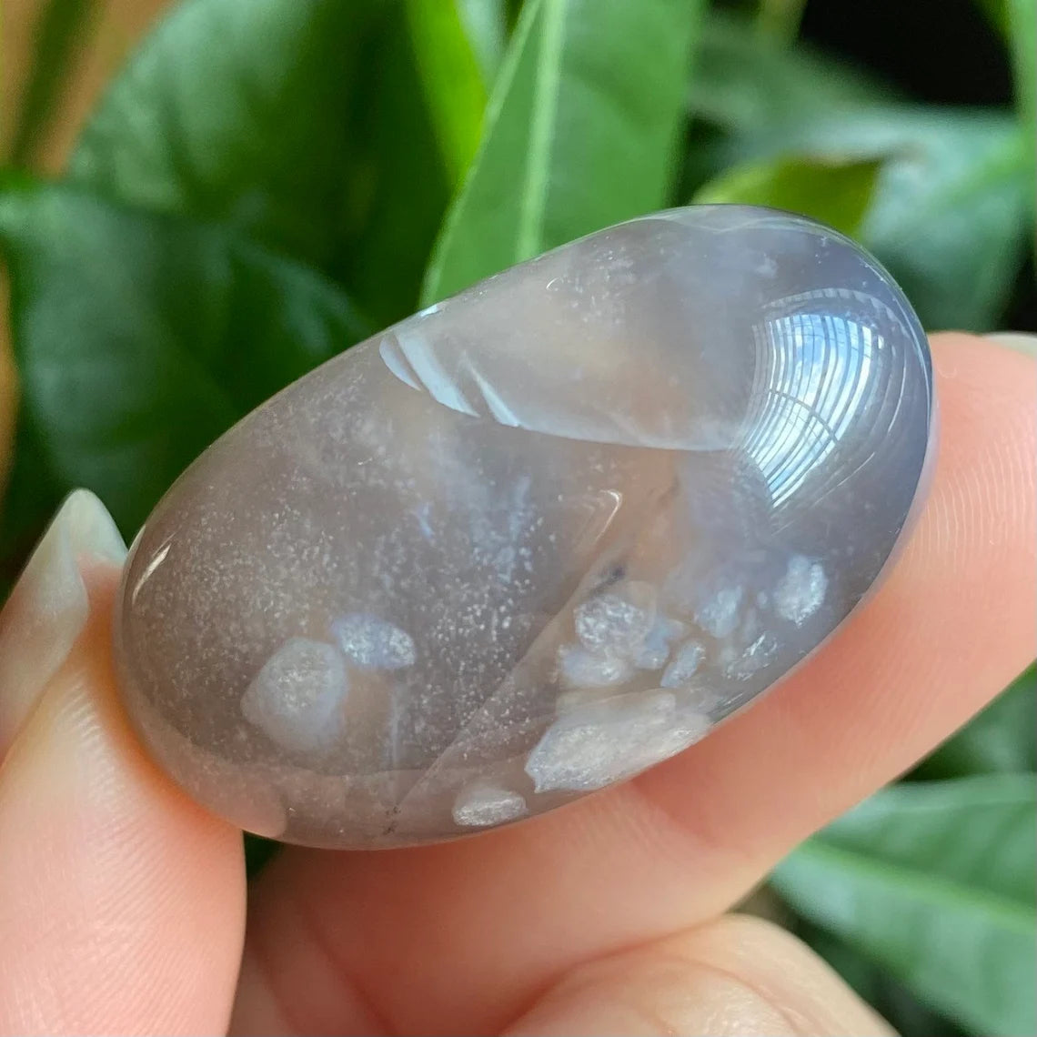 XL Flower Agate Tumbled Stone | 0.6 oz | Tumbled Stone | FA1