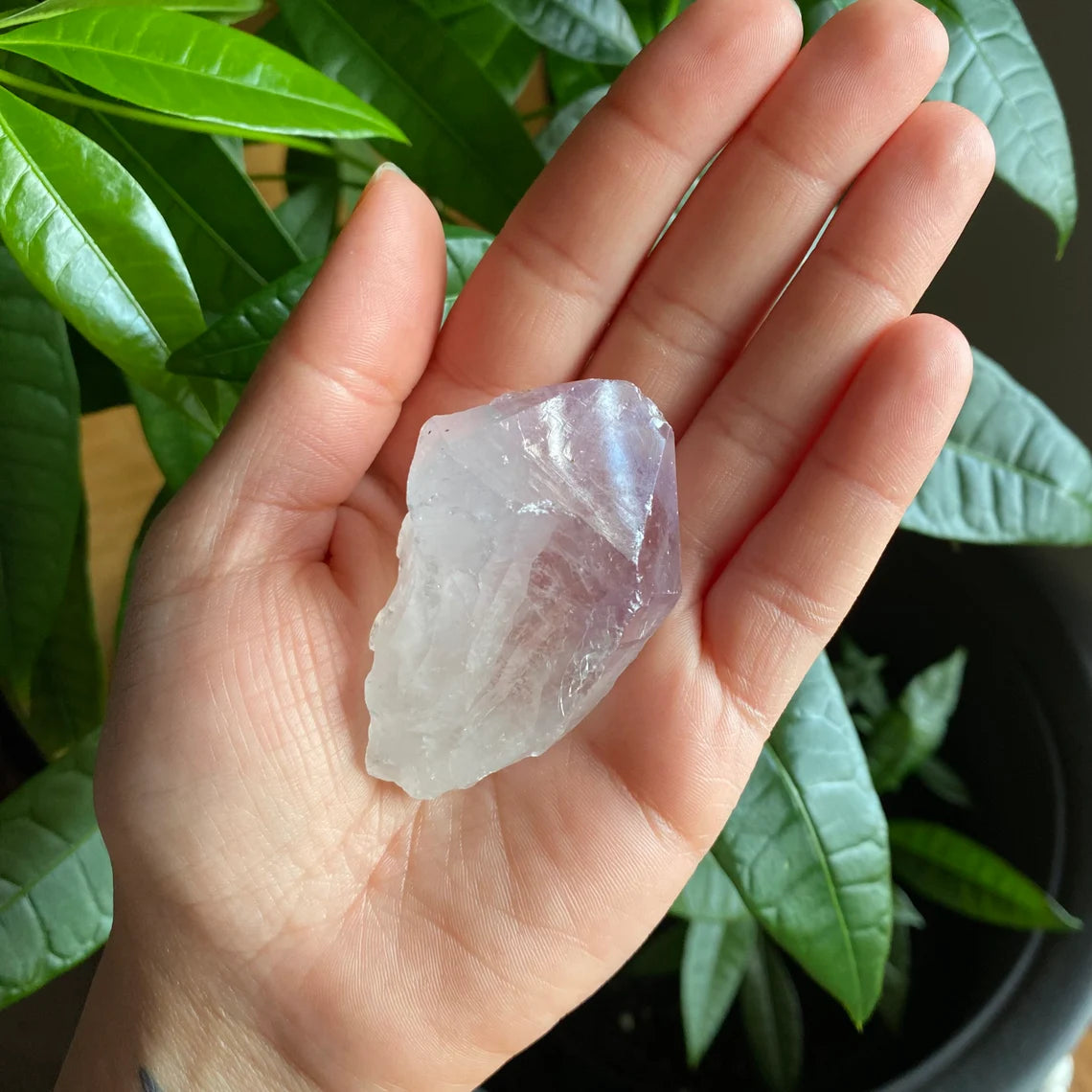 Natural Amethyst Point | 2.3 oz | 2.4 in | Natural Crystal Point | Brazilian Amethyst | Rough Amethyst | AP1