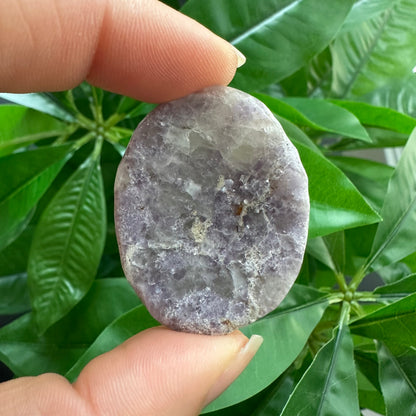 Lepidolite Worry Stone | Crystal Worry Stone