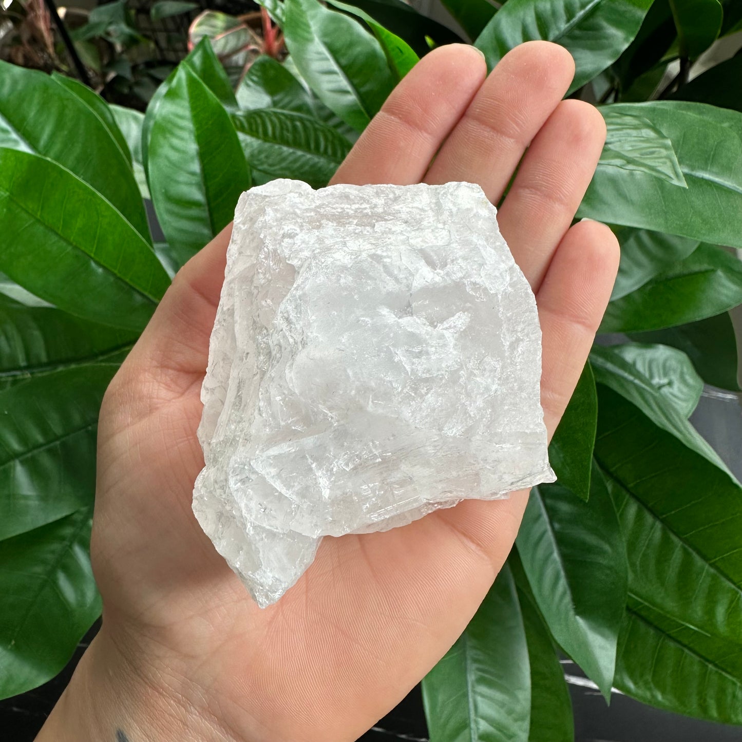 Rough Clear Quartz | 12.1 oz | 3.2”  | Rough Stone | Palm Size Stone | Q12