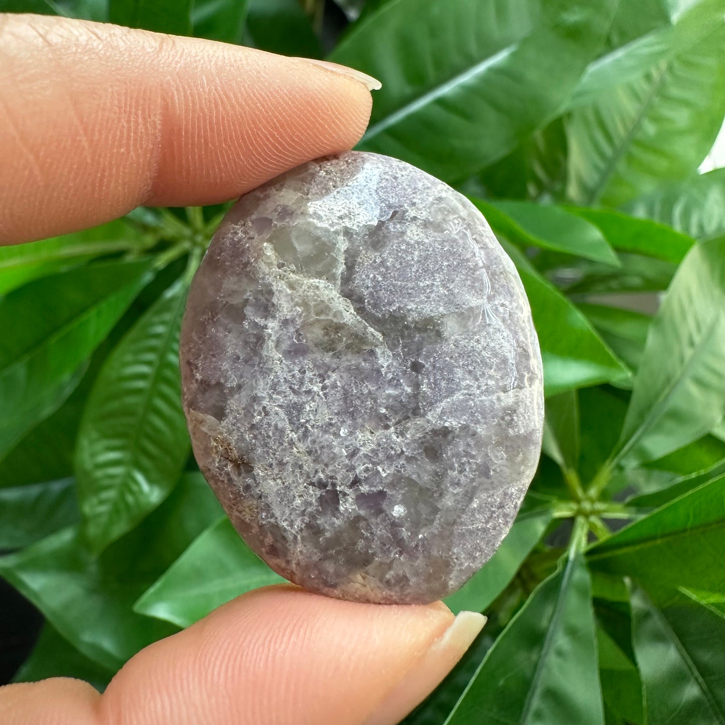 Lepidolite Worry Stone | Crystal Worry Stone