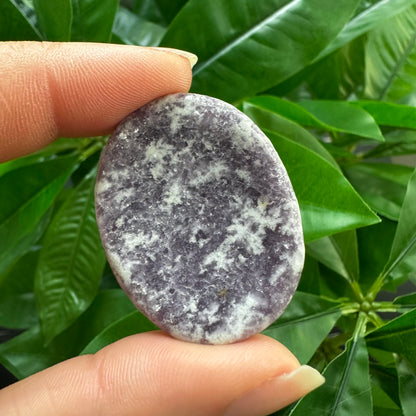 Lepidolite Worry Stone | Crystal Worry Stone