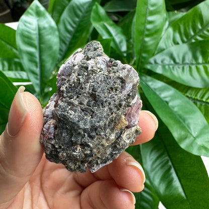 Rough Pink & Black Tourmaline on Quartz Matrix | RPT2