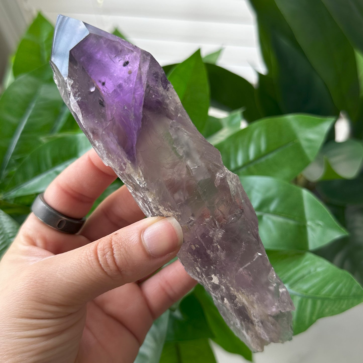 Large Bahia Natural Amethyst Wand | 10.2 oz | 6.5 in | LA9