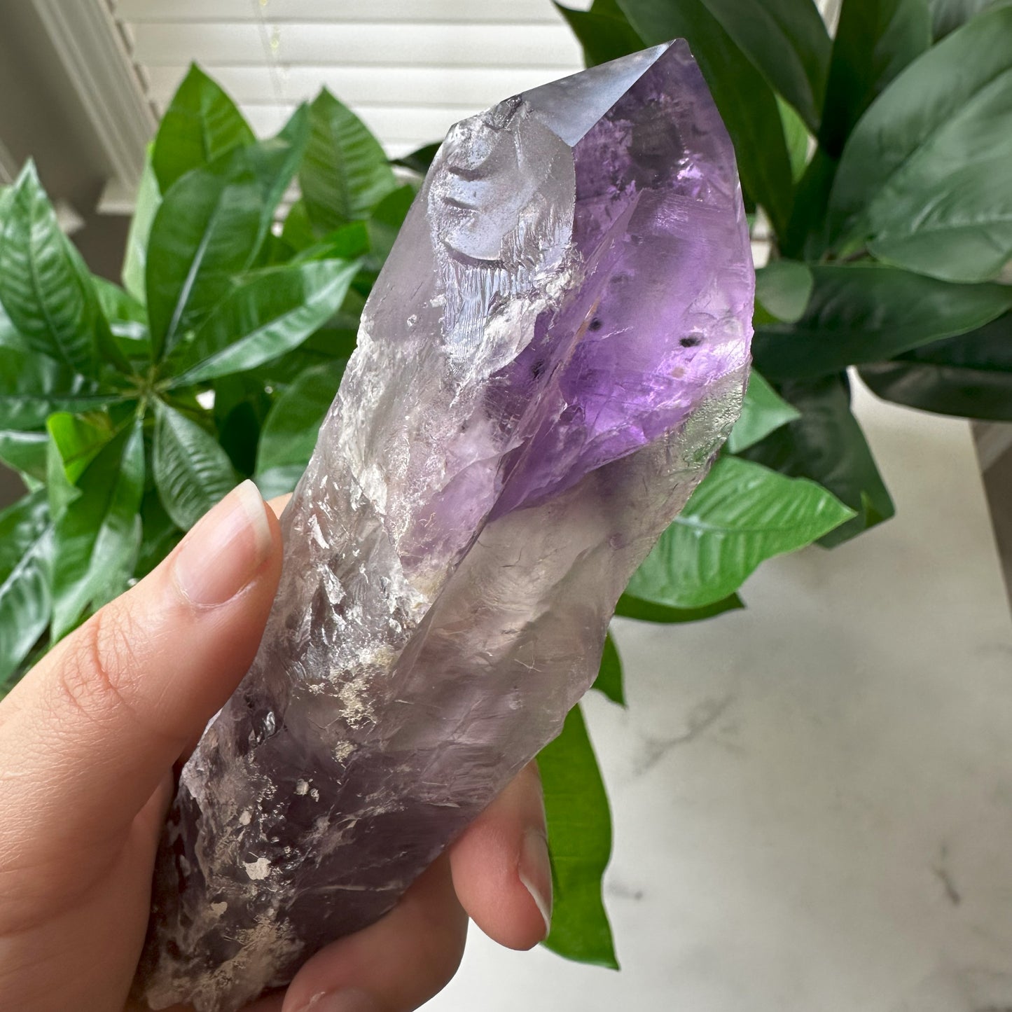 Large Bahia Natural Amethyst Wand | 10.2 oz | 6.5 in | LA9