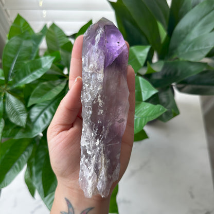 Large Bahia Natural Amethyst Wand | 10.2 oz | 6.5 in | LA9