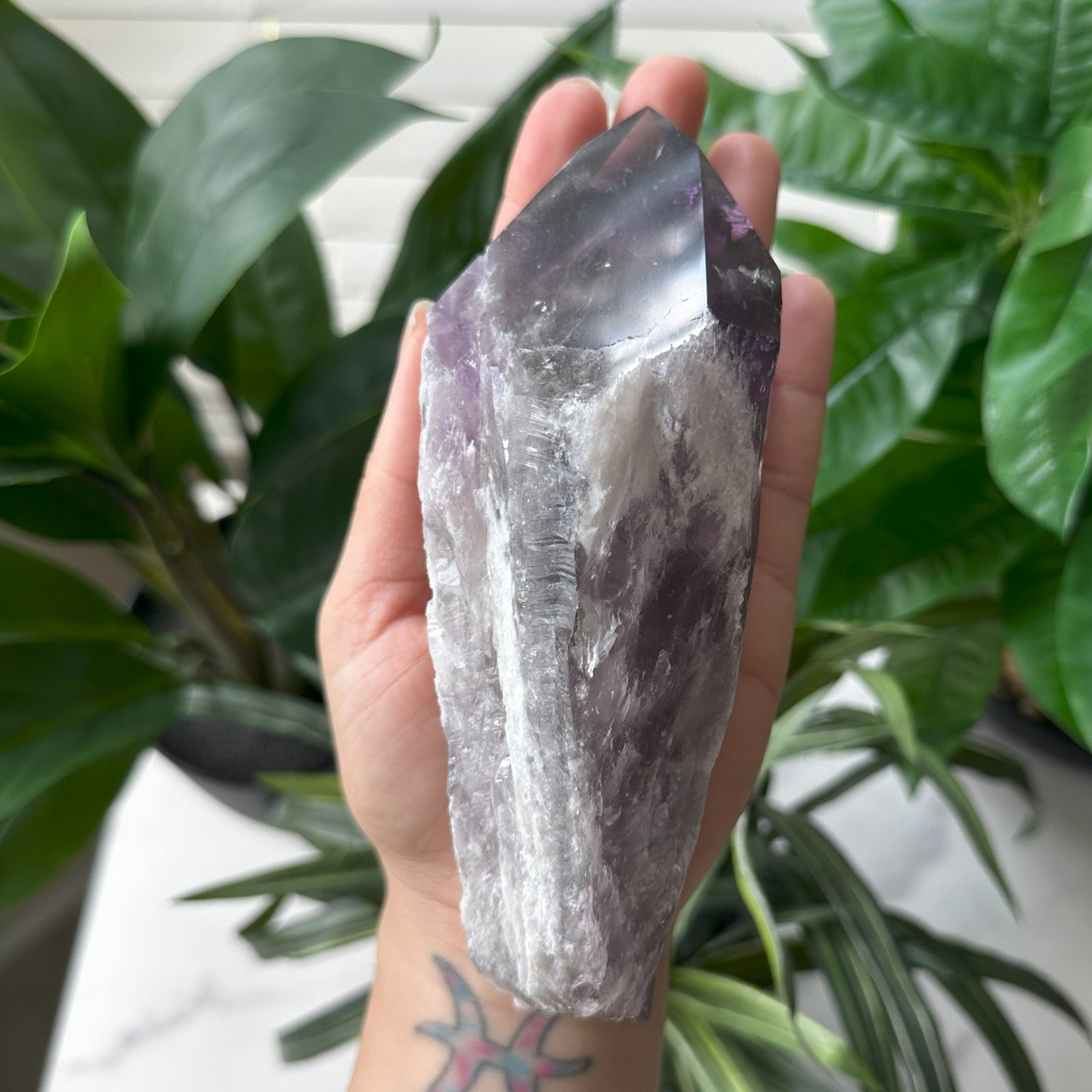 Large Bahia Natural Amethyst Wand | 1 lb 5.3 oz | 6 in | LA10