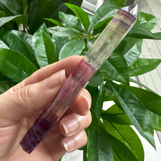 Skinny Rainbow Fluorite Tower | 1.2 oz | 4.3" | SF1