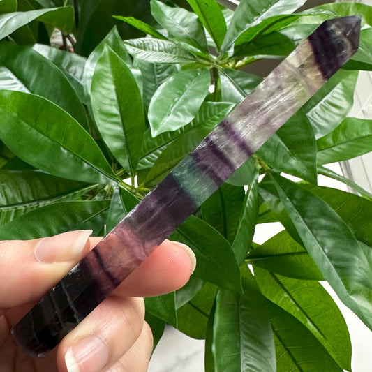 Skinny Rainbow Fluorite Tower | 1.4 oz | 4.5" | SF2
