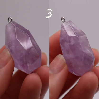 Amethyst Pendant for Necklaces, Wire Wrapping, Third Eye Chakra, Crown Chakra, Meditation, Intuition, Stress Relief
