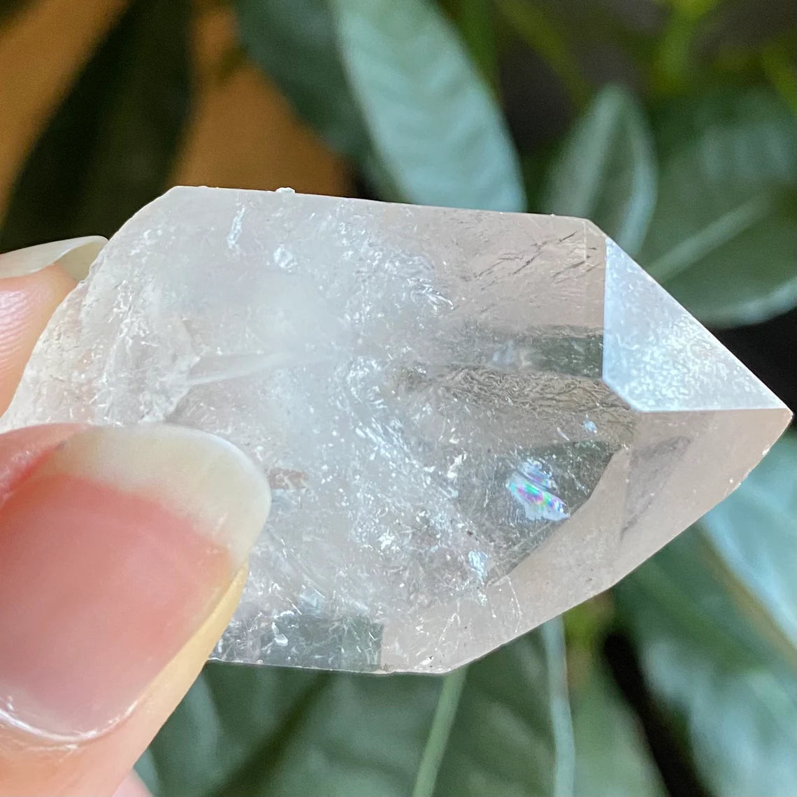 Natural Clear Quartz Point | 1 oz | 1.9”  | Clear Quartz | Top Polished Point | QP1