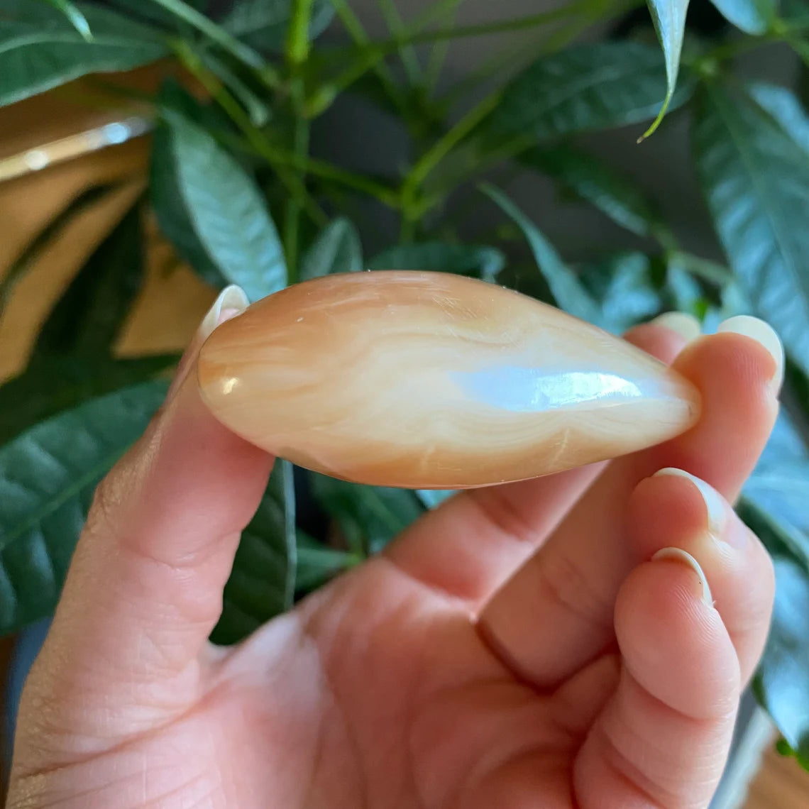 Honey Calcite Heart | 3.6 oz | 2.2" | Heart Carving | Crystal Carving | Calcite | HCH2