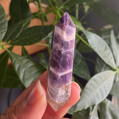 Double Terminated Dream Amethyst Point | Crystal Point | Dream Amethyst | Chevron Amethyst | DT Point | DTA1