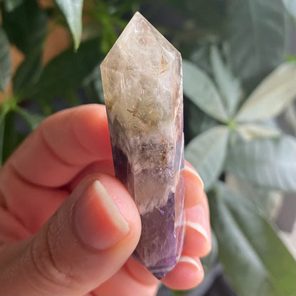 Double Terminated Dream Amethyst Point | Crystal Point | Dream Amethyst | Chevron Amethyst | DT Point | DTA1