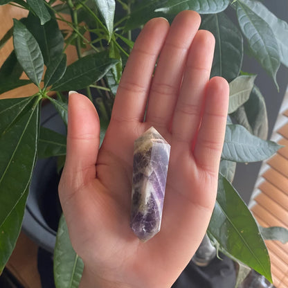 Double Terminated Dream Amethyst Point | Crystal Point | Dream Amethyst | Chevron Amethyst | DT Point | DTA2