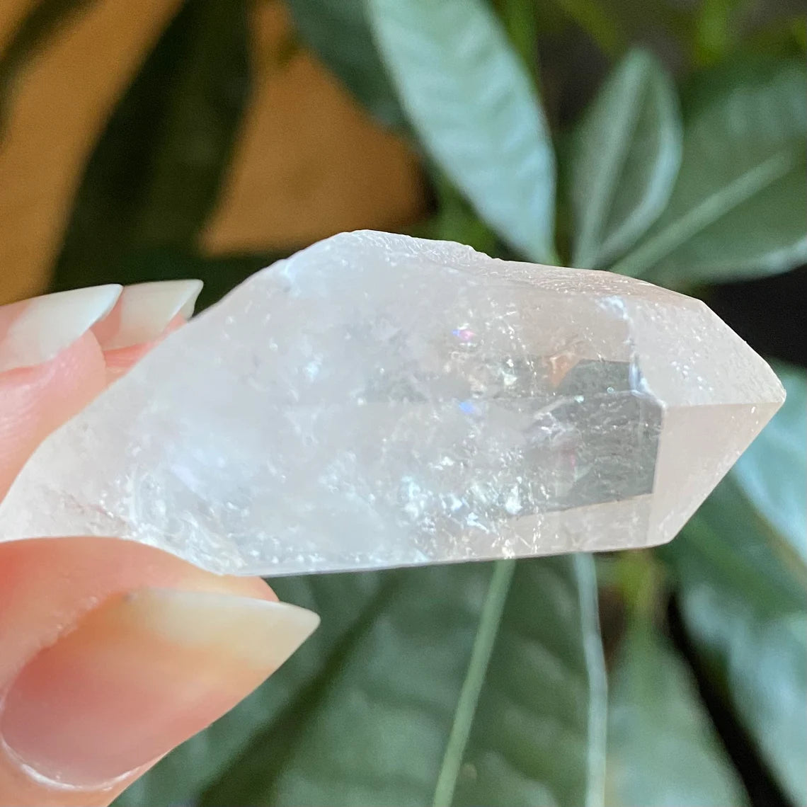 Natural Clear Quartz Point | 1 oz | 1.9”  | Clear Quartz | Top Polished Point | QP1