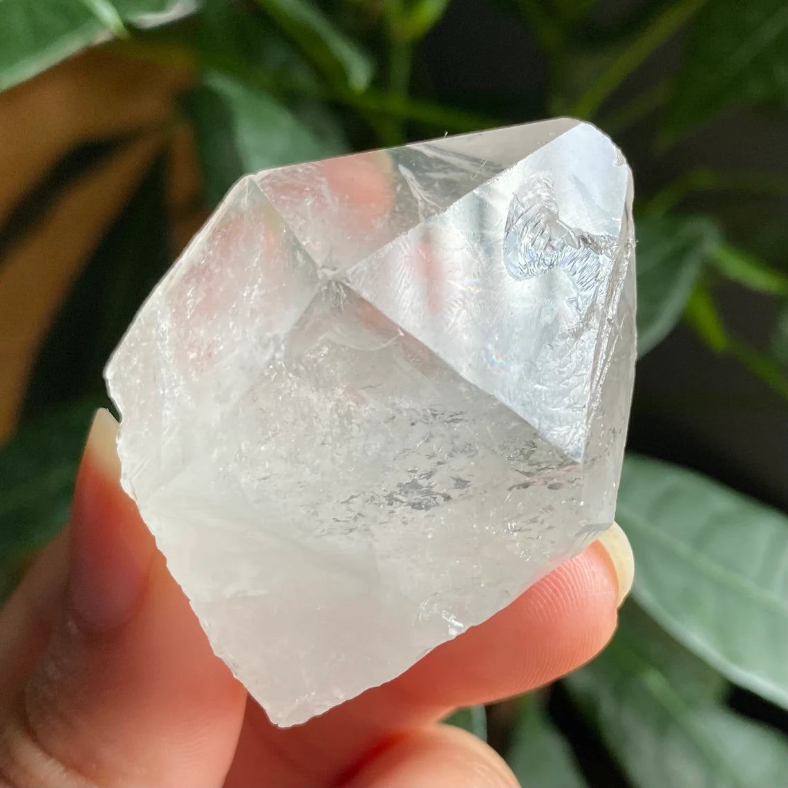 Natural Clear Quartz Point | 2 oz | 2”  | Clear Quartz | Top Polished Point | QP2