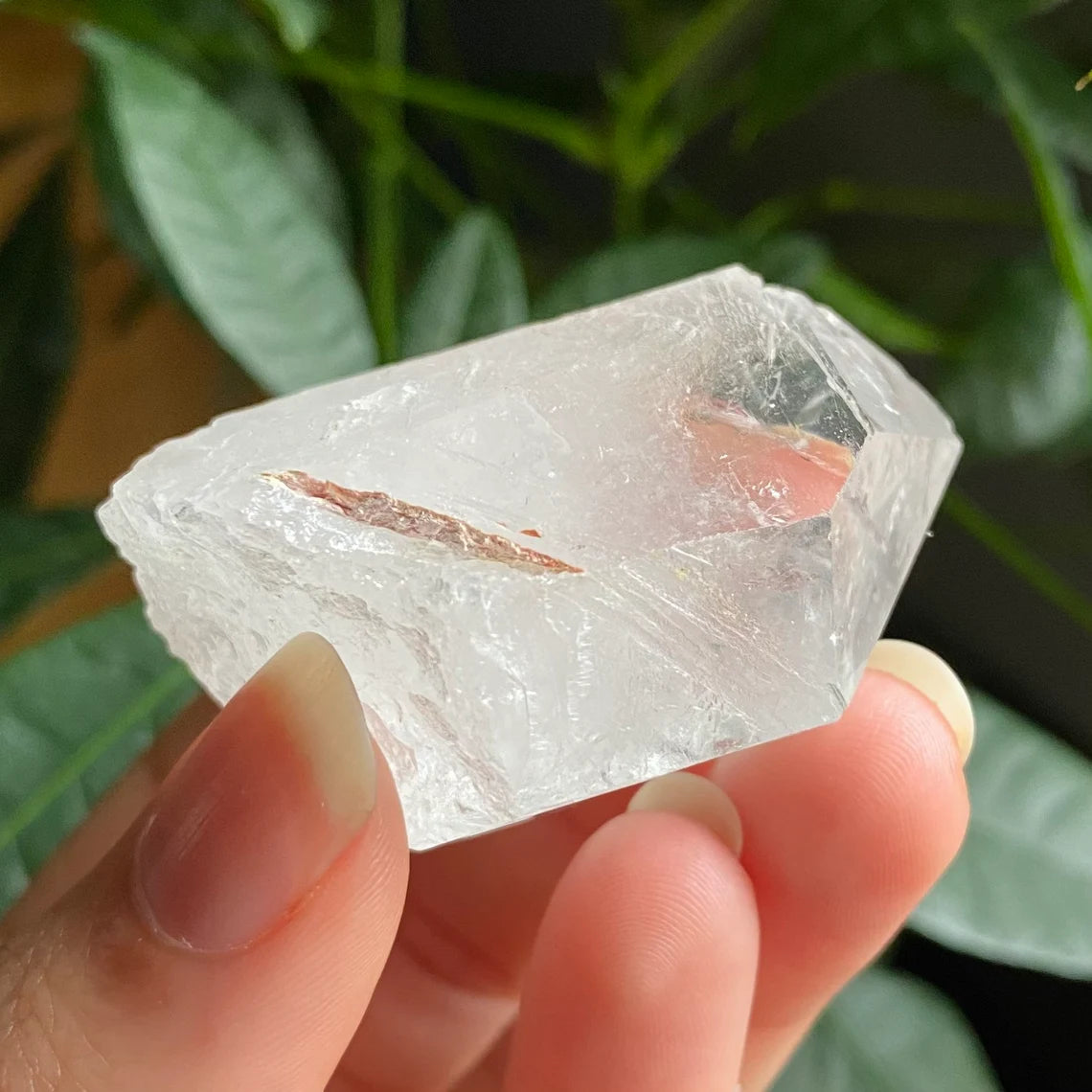 Natural Clear Quartz Point | 2 oz | 2”  | Clear Quartz | Top Polished Point | QP2