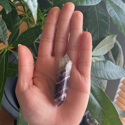Double Terminated Dream Amethyst Point | Crystal Point | Dream Amethyst | Chevron Amethyst | DT Point | DTA1
