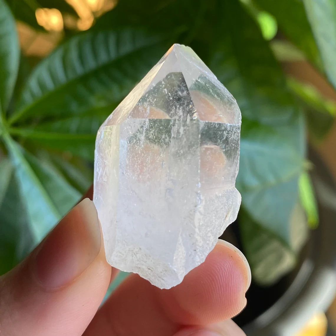 Natural Clear Quartz Point | 1 oz | 1.7”  | Clear Quartz | Top Polished Point | QP6