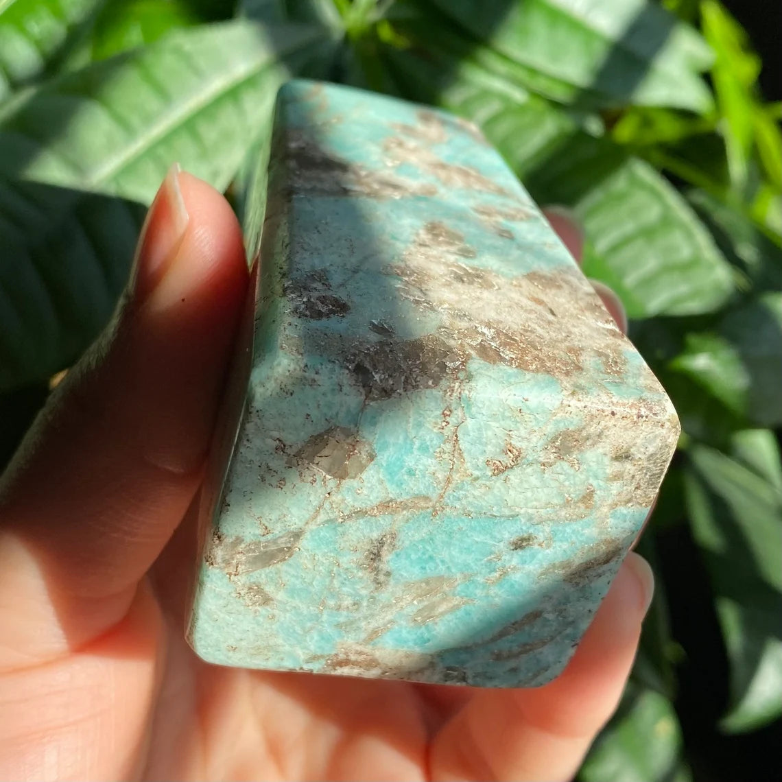 Blue Aragonite Tower w/ Quartz Inclusions | 3.6" | 8.9 oz | Crystal Tower | **IMPERFECT POINT**