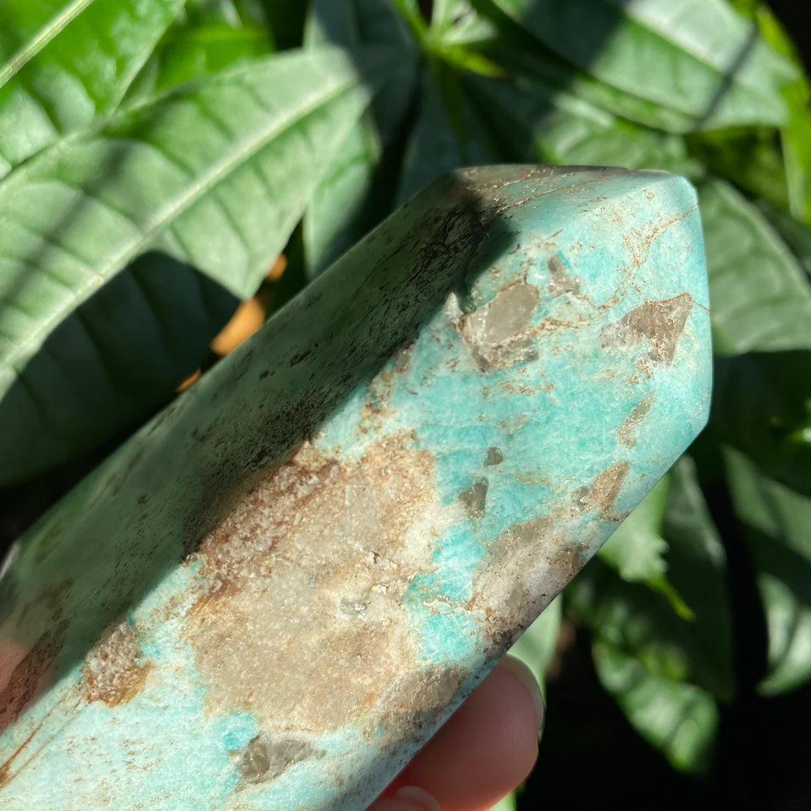 Blue Aragonite Tower w/ Quartz Inclusions | 3.6" | 8.9 oz | Crystal Tower | **IMPERFECT POINT**