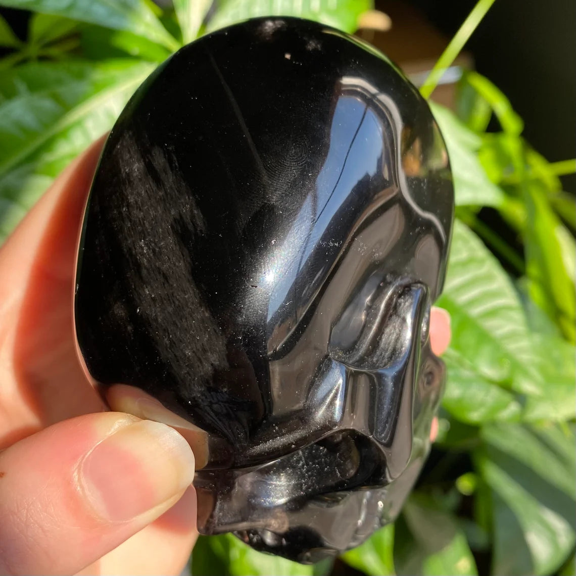 Smoky Quartz Skull | 1 lb 1.3 oz | 4" | Crystal Carving | Large Crystal Skull