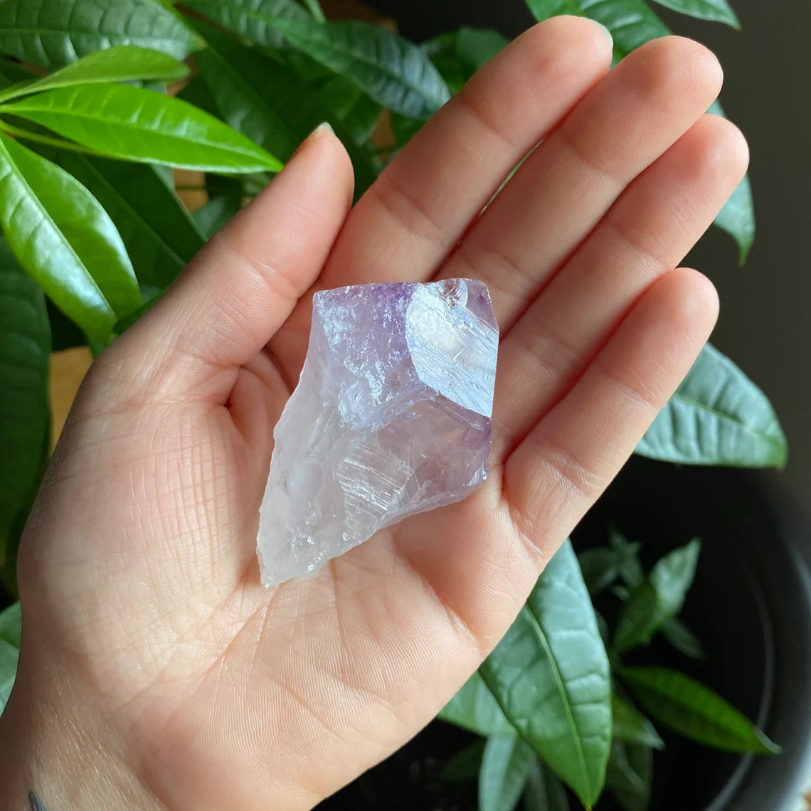 Natural Amethyst Point | 2.3 oz | 2.5 in | Natural Crystal Point | Brazilian Amethyst | Rough Amethyst | AP3
