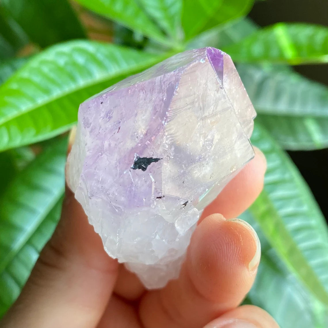 Natural Amethyst Point | Iron Inclusion | 2.5 oz | 2.6 in | Large Crystal Point | Brazilian Amethyst | Rough Amethyst | AP6