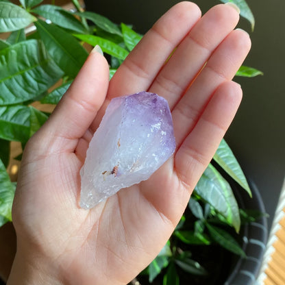 Natural Amethyst Point | Iron Inclusion | 2.5 oz | 2.6 in | Large Crystal Point | Brazilian Amethyst | Rough Amethyst | AP6