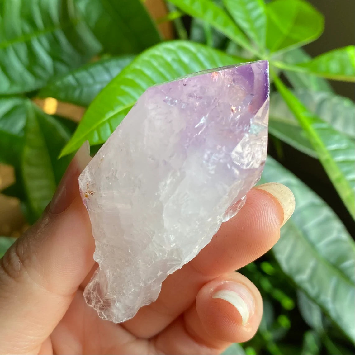 Natural Amethyst Point | Iron Inclusion | 2.5 oz | 2.6 in | Large Crystal Point | Brazilian Amethyst | Rough Amethyst | AP6