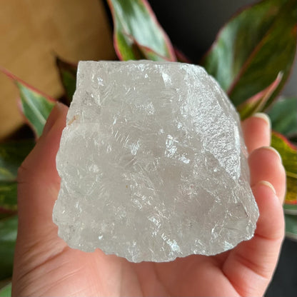 Rough Clear Quartz | 1lb 0.7 oz | 3.4”  | Rough Stone | Palm Size Stone | Q8