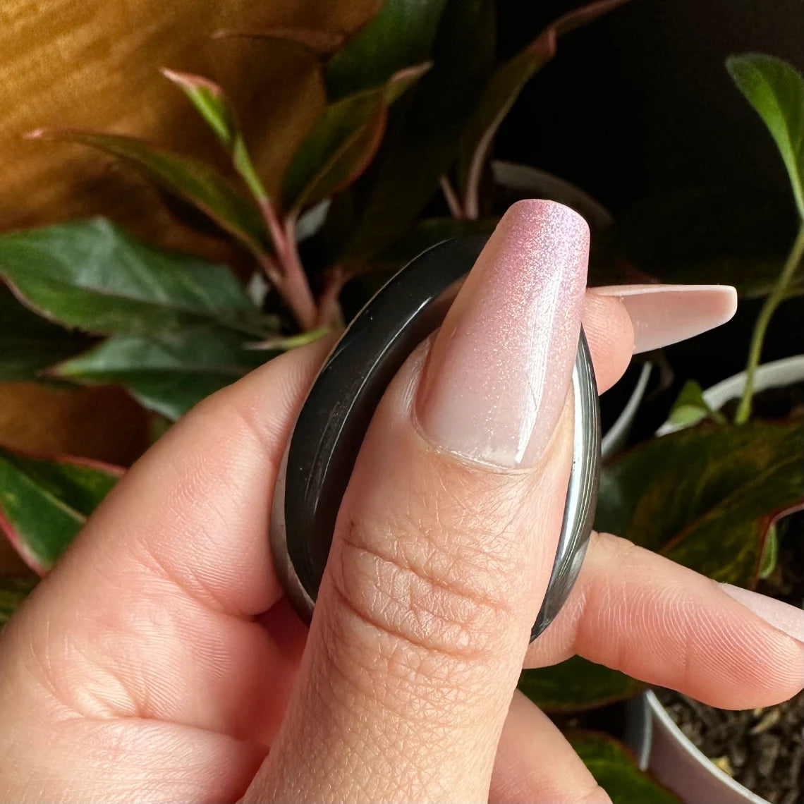 Hematite Worry Stone | Specular Hematite | Crystal Worry Stone | Intuitively Selected (random)