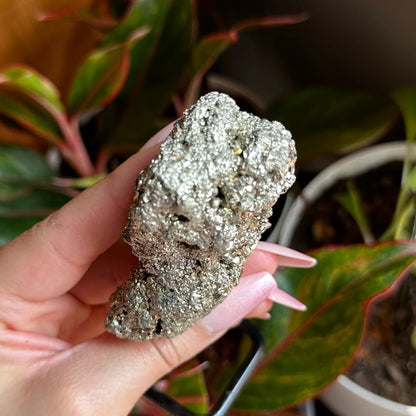 Pyrite Cluster on Stand | 9.8 oz | 4.8" | Pyrite | Mineral Specimen | Fools Gold | Attract Abundance | Pyrite Specimen | PS1