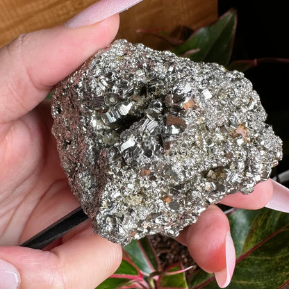 Pyrite Cluster on Stand | 10.7 oz | 4.2" | Pyrite | Mineral Specimen | Fools Gold | Attract Abundance | Pyrite Specimen | PS2