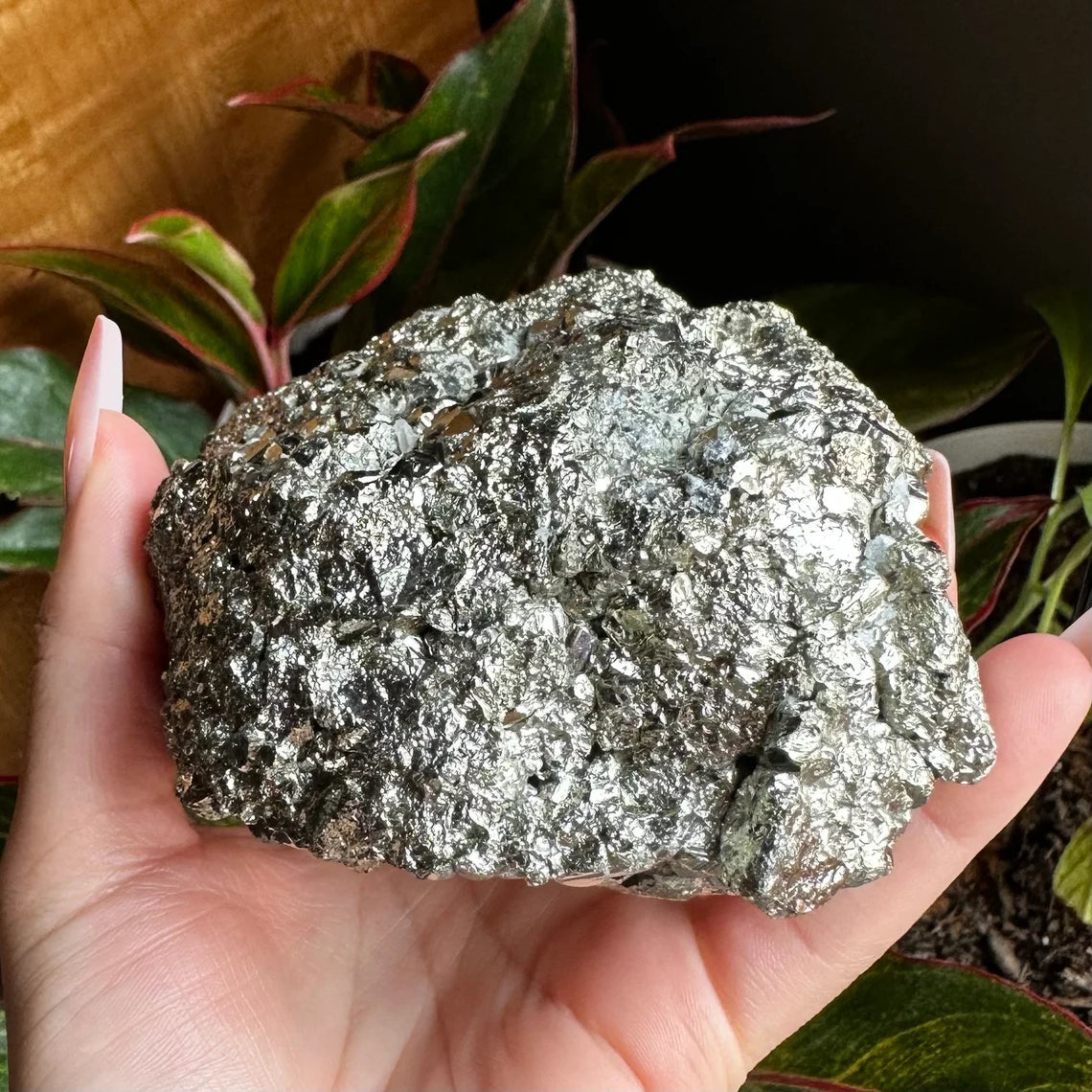 Pyrite Cluster | 3 lb  3.4 oz | 4" | Pyrite | Mineral Specimen | Fools Gold | Attract Abundance | Pyrite Specimen | PC2