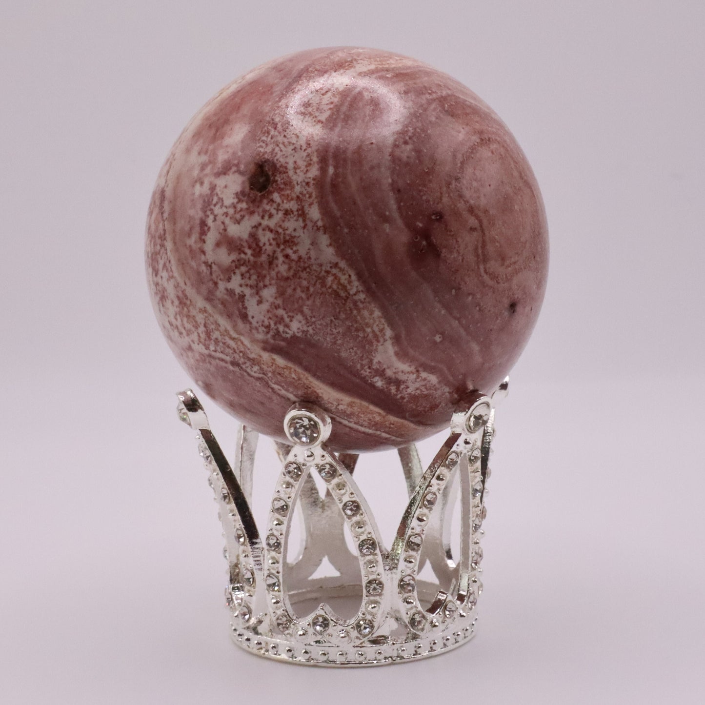 Mini Crown Crystal Sphere Stand | STAND ONLY | Gold | Silver | Crystal Stand | Crystal Sphere Stand