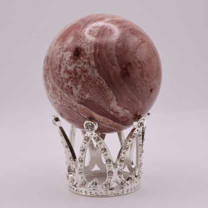 Mini Crown Crystal Sphere Stand | STAND ONLY | Gold | Silver | Crystal Stand | Crystal Sphere Stand