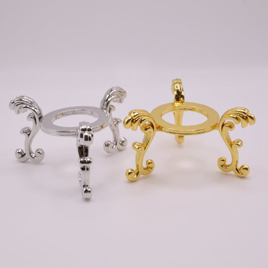 Three-Legged Sphere Stand | STAND ONLY | Gold | Silver | Crystal Stand | Crystal Sphere Stand