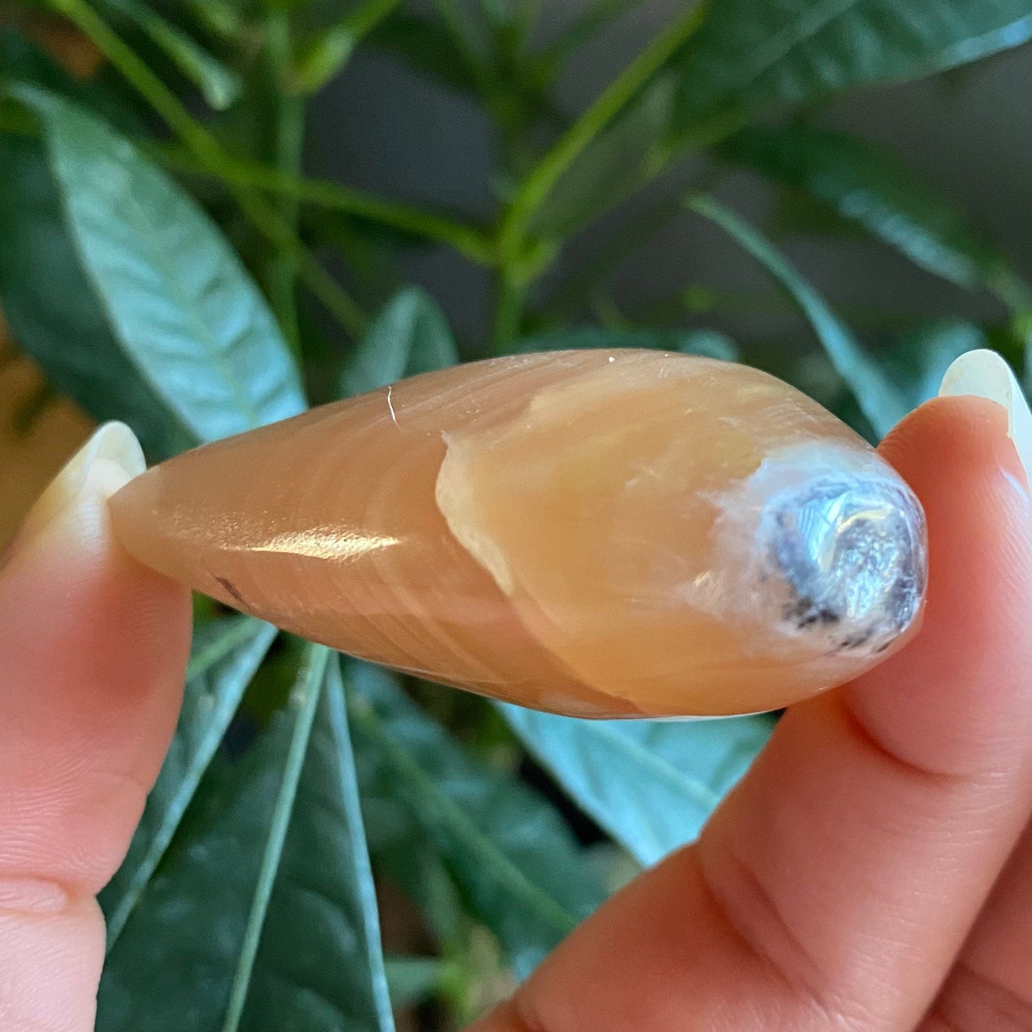 Honey Calcite Heart | 2.5 oz | 2" | Heart Carving | Crystal Carving | Calcite | HCH3