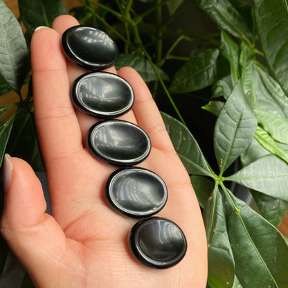 Obsidian Worry Stone | Crystal Worry Stone | Intuitively Selected (random)