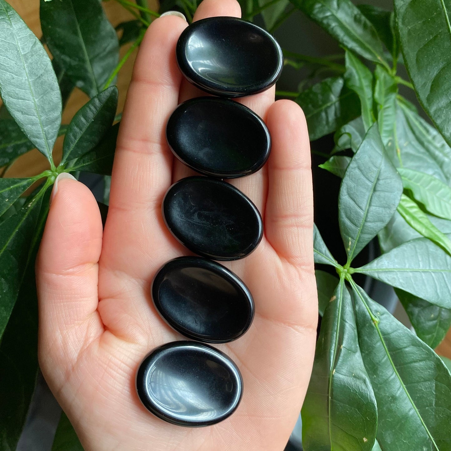 Obsidian Worry Stone | Crystal Worry Stone | Intuitively Selected (random)