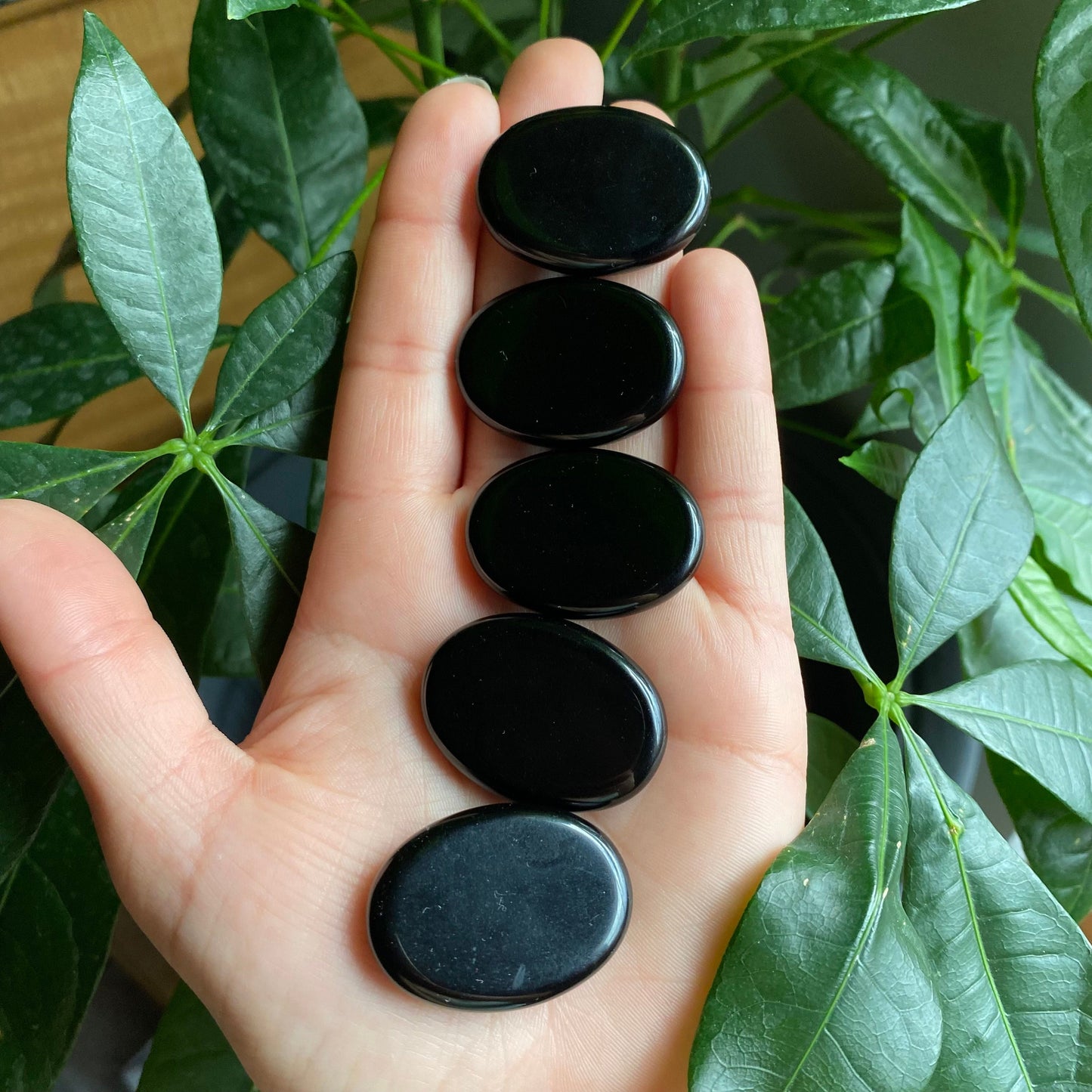 Obsidian Worry Stone | Crystal Worry Stone | Intuitively Selected (random)