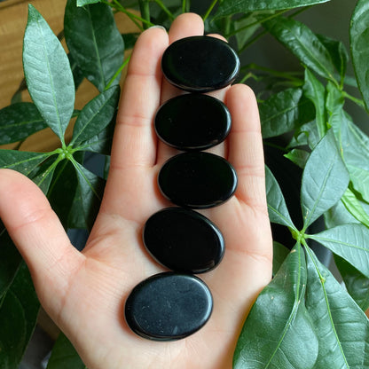 Obsidian Worry Stone | Crystal Worry Stone | Intuitively Selected (random)