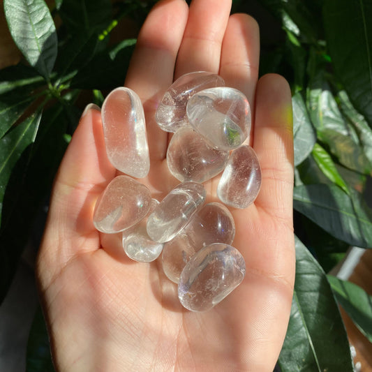Clear Quartz Tumbled Stone | Tumbled Stone | Intuitively Selected (random)