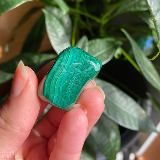 Malachite Tumbled Stone | 1.4 oz | Tumbled Stone | MT4